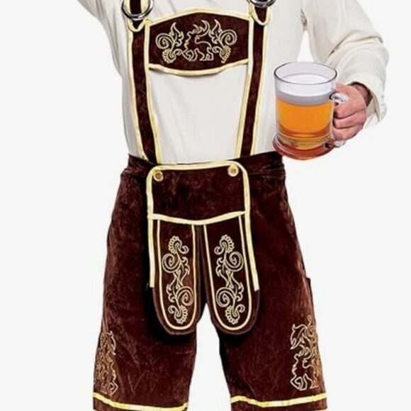 spooktacular Mens German Barvarian Ocktoberfest Costume Size XXL - Picture 6 of 13